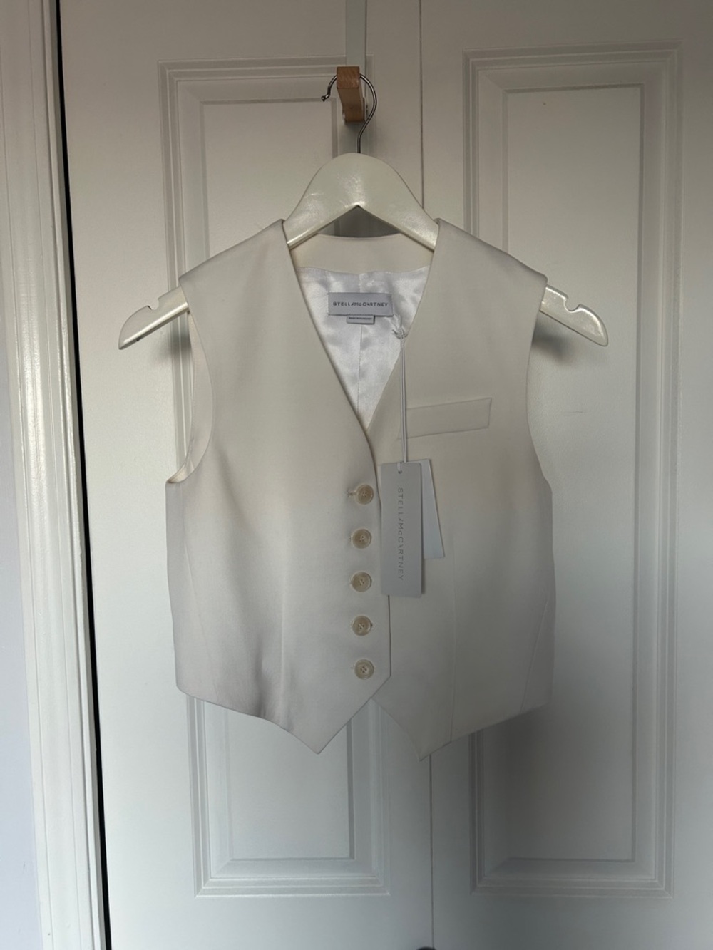 Stella McCartney Ivory Tailored Button Vest